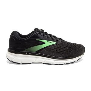 Brooks Dyad 11 Road Running Shoes - Womens, Black/Green/White | IE-OSQ106345